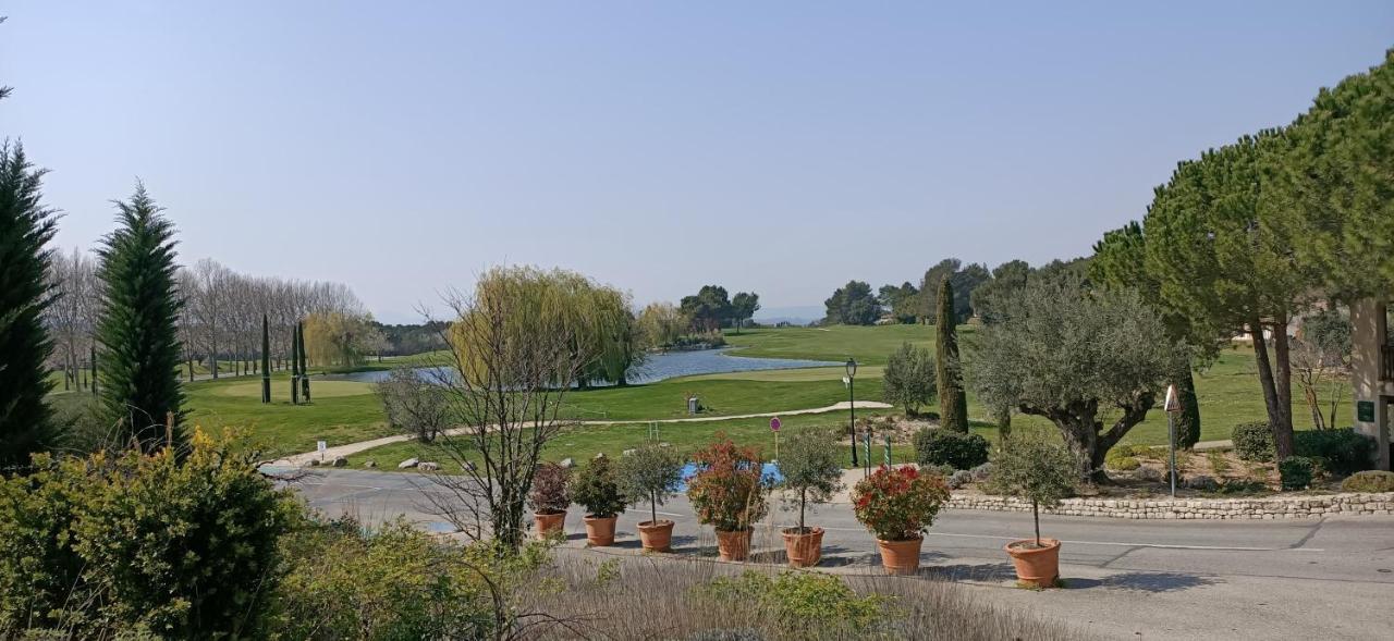 Charmant T2 climatisé avec belle vue , Golf de Pont-Royal Mallemort Extérieur photo