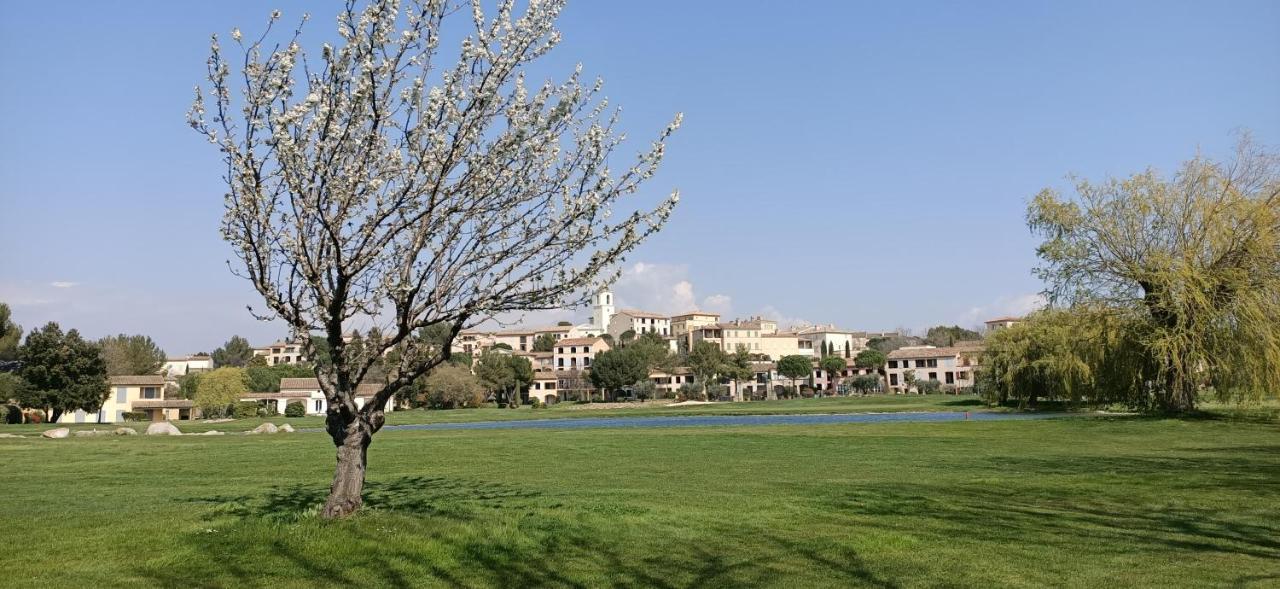Charmant T2 climatisé avec belle vue , Golf de Pont-Royal Mallemort Extérieur photo